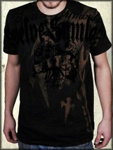 Twelve Symbols Initiation Rites Medieval Crest Men T-Shirt Black Rust Brown S-3X - £46.38 GBP
