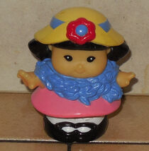 Fisher Price Current Little People Girl Pink Dress FPLP - $4.90