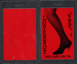 Red Version 1984 Loverboy OTTO Laminated Backstage Pass from The Last Leg Tour - £6.13 GBP