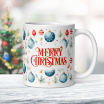 Christmas balls, Christmas Retro Style Coffee Mug, Magic Ceramic Mug, Xm... - $21.50