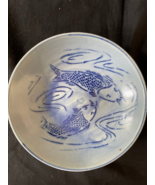 antique chinese handpainted plate decorated with carp. Sealmark back - £69.98 GBP