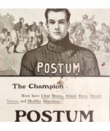 Postum Cereal Football Athlete Food 1908 Advertisement Digestion DWNN25 - €17,07 EUR
