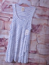 WOMEN&#39;S STRIPED PULL OVER TULIP SWING TANK TOP BY FADED GLORY / SIZE S (... - £8.58 GBP