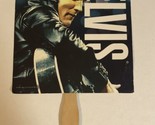 Elvis Presley Hand Fan Elvis In Black Leather Tupelo - £6.22 GBP