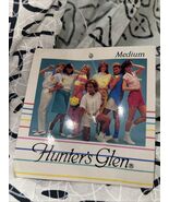 Vtg Hunters Glen Floral Black/White Abstract Art Blouse Top Sz Medium - €23,45 EUR