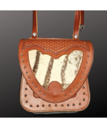 Hickman Saddlery Western Crossbody Hair On Cowhide Studs - $79.99