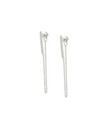 Fronay 1.75 in. Sterling Silver Bar &amp; Chain Studs - $64.63 CAD