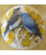 Cabinet Knobs Knob w/ 2 Blue Bird Bluebird #2 domestic - $98.42 MXN
