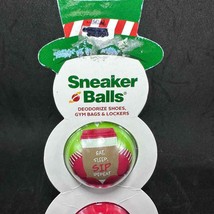 Naughty Or Nice Christmas Holiday Sneaker Balls Deodorizing Balls Odor B... - $9.50