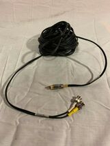 MOGAMI BLACK 30' FOOT SECURITY CAMERA CABLE WIRE MALE ENDS - $8.99