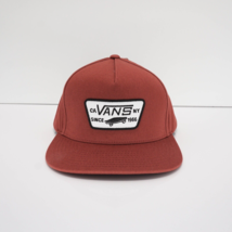 Vans Full Patch Snapback Hat Adjustable Baseball Cap VN000QPUADU Burnt H... - £18.34 GBP