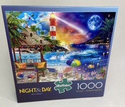 Night and Day  1000 Piece Puzzle Buffalo Games Sealed Lifes a Beach - $14.52