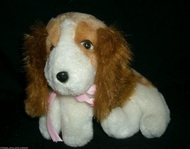 Vintage California Stuffed Toys Brown &amp; Tan White Puppy Dog Animal Plush Toy - £18.76 GBP