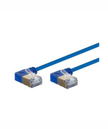 Monoprice 31018 MONOPRICE CAT6A 3FT BLUE 90 DEGREE PATCH CABLE_ DOUBLE S... - $31.93