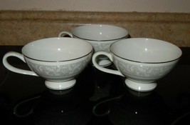 3pc Imperial China W Dalton WHITNEY 5671 Footed Tea Cup Set - $24.74