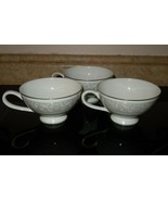 3pc Imperial China W Dalton WHITNEY 5671 Footed Tea Cup Set - £19.46 GBP