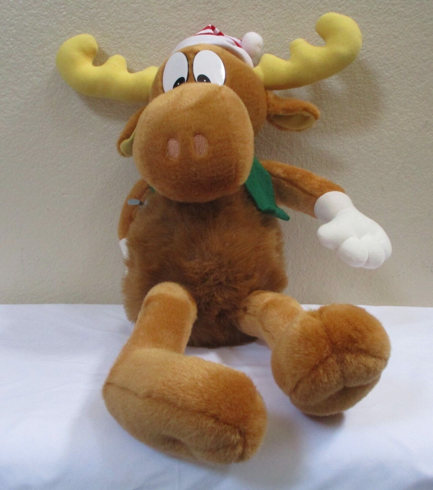 1996 Bullwinkle Macys 24" Stuffed Christmas Moose Plush Toy - $19.79