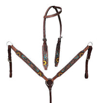 Horse Western Tack Sunflower Bridle Breast Collar Set 78AD14 - $79.19+