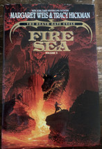 Fire Sea [Death Gate 3] HCDJ 1st Ed by Margaret Weis &amp; Tracy Hickman 1991 - £22.27 GBP