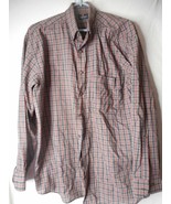 Puritan Blue Plaid Cotton blend Long sleeve Shirt Sz L - $13.59