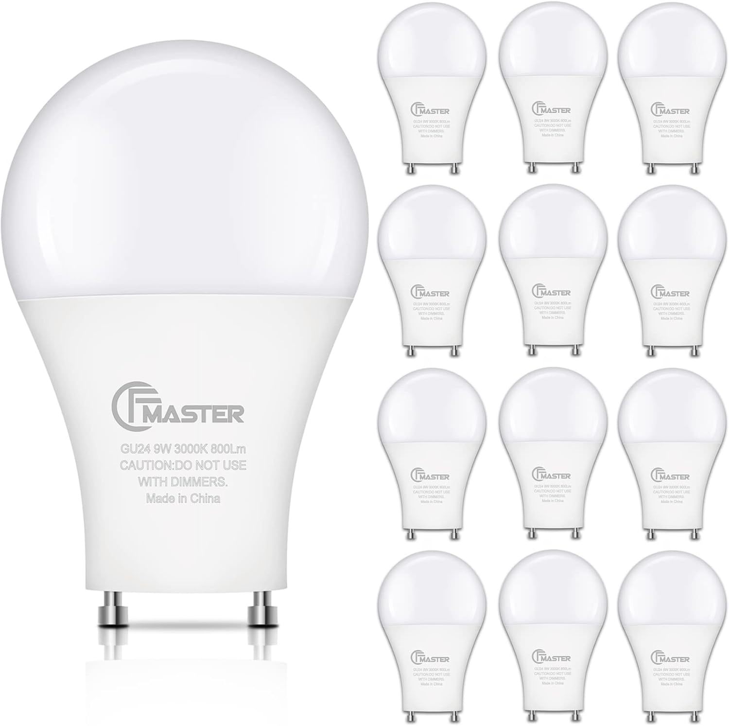 Gu24 Led Light Bulb, 3000K Warm White, 9W(100W Equivalent), 800 Lumens,,... - $32.99