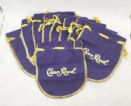 Lot of 9 Classic Style Crown Royal 50ml Purple Mini Shooter Bags About 4.5&quot; inch - £28.05 GBP