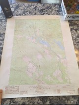 US Department of Interior Geological Survey Map 22&quot; x 26&quot; 1987 Lead Moun... - $11.88
