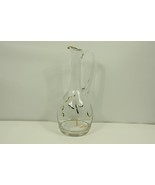 Vintage 70s Mid Century Modern MCM Floral Gold Leaf Crystal Glass Wine D... - €50,94 EUR