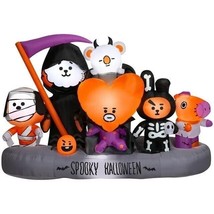 HUGE 8.5 Foot Line Friends BT21 Scene Halloween Airblown Inflatable Yard Decor - £158.26 GBP