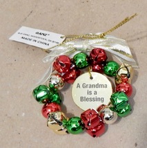 Christmas Tree Ornaments Bells Wreath Ganz 2" You Choose Many Sayings 178I - $5.49