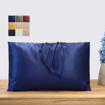 Navy Pure Mulberry Silk Pillowcase | Standard, Queen &amp; King | Float Collect - £57.93 GBP+