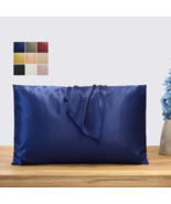 Navy Pure Mulberry Silk Pillowcase | Standard, Queen &amp; King | Float Collect - $74.99+