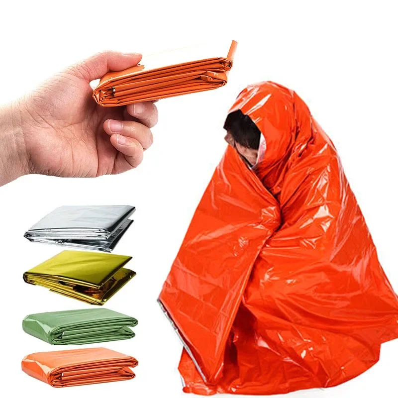 Emergency Blanket Outdoor Survival First Aid Military Rescue Kit Windproof - £7.67 GBP+