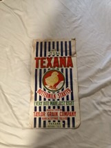 Buttermilk Starter Chick Cloth Feed Sack 25 lb Taylor Grain Co Texas Wer... - $24.99