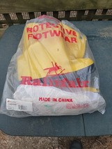 NEW Rainfair Yellow and Black Waterproof Over Boots Slush / Mud Boots Sz... - $11.14
