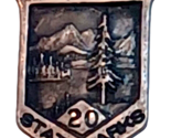 Vintage Washington State Parks Employee 20 Year Service Pin Sterling Silver - £30.59 GBP