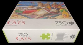Cats 750 pc Jigsaw Puzzle Buffalo Games Beachcombers Steve Reed 97070 24x18" image 3