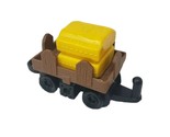 FISHER PRICE GEO TRAX BROWN CART VEHICLE W/ YELLOW WHEAT REPLACEMENT PAR... - $9.50