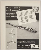 1951 Print Ad John I. Hay Co Diesel Tow Boats &amp; Barges Chicago,Illinois - £8.77 GBP