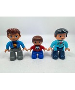 Lego Duplo 10871 Figures Lot of 3 Pilot Female Boy Man Replacement Great... - $24.74