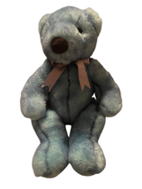 TY Blue Purple Beanie Buddies Classic Bluebeary Bear Stuffed Animal Plush 14" - $16.83