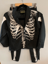 BOYS Medium Skeleton UNDERWRAPS Halloween Tuxedo Costume, Black, 2 Piece - £17.07 GBP