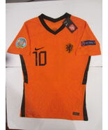 Memphis Depay #10 Netherlands Euro 20/21 Match Slim Home Soccer Jersey 2... - $85.00