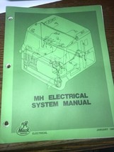 1984 1985 86 Mack Mh Series Truck Electrical Service Repair Schematics Manual - £34.76 GBP