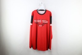 Under Armour Mens Large Spell Out Texas Tech University Basketball T-Shirt Red - £23.23 GBP