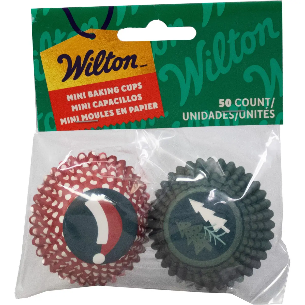 Wilton Santa Hat and Seasonal Tree Mini Baking Cups - 50-Count - €14,12 EUR