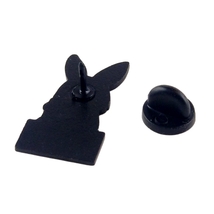Bunny Rabbit Enamel Pin SHHH I'm Reading Fashion Jewelry Accessory image 3