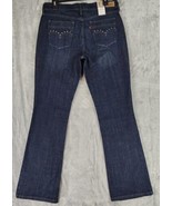 Levis 515 Jeans Womens 8 Dark Blue Denim Boot Cut City Slicker Studded P... - £47.58 GBP