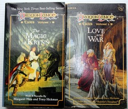 Lot 2 Weis &amp; Hickman Dragon Lance Tales I 1, 3 Magic Of Krynn~Love Andwar Vntg Pb - £6.65 GBP