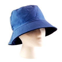 Bucket Hat Black & Blue Tie Dye Reversible Unisex 22.5" S/M Sun Hat Casual Cap image 4